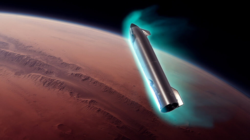Starship transport constraints shaping early housing on Mars availability.